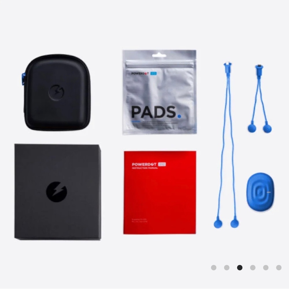 PowerDot 2.0 Muscle Stimulator in Black with extra pads